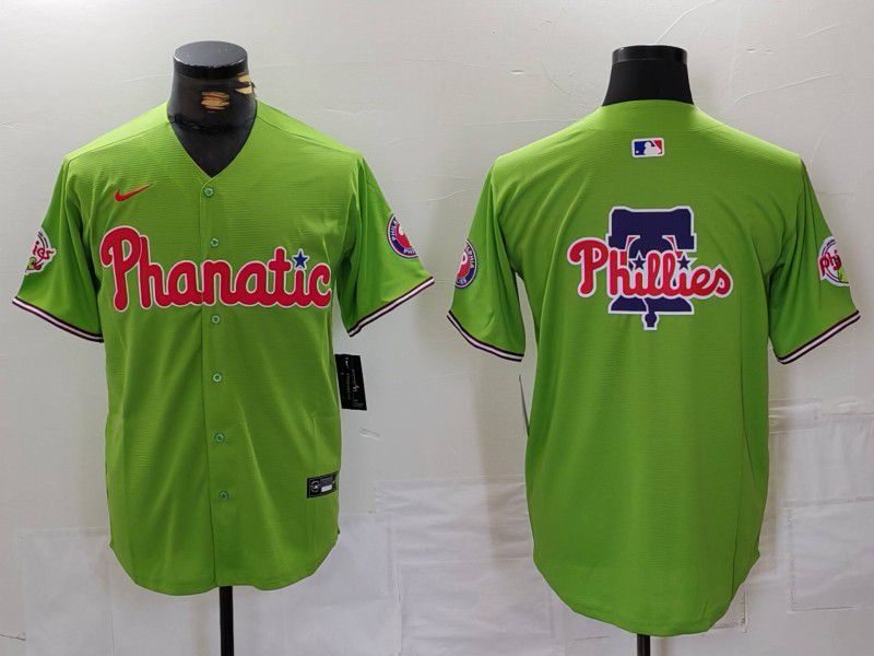 Men Philadelphia Phillies Blank Green Jointly 2024 Nike MLB Jersey style 8024->philadelphia phillies->MLB Jersey